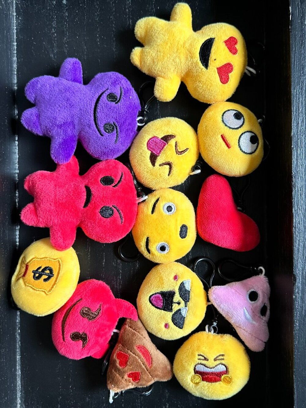 Emoticon Keychains - 13 pieces